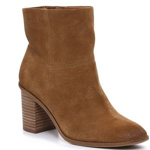 Lucky Brand Jicole Bootie - Topanga Tan Oiled Suede - Size 7.5